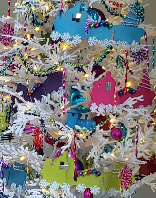 detail picture of a Christmas decorations